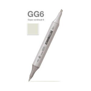 Маркер SKETCHMARKER двухсторонний на спирт.основе цв.GG6 Серо зеленый 6 Маркер SKETCHMARKER двухсторонний на спирт.основе цв.GG6 Серо зеленый 6