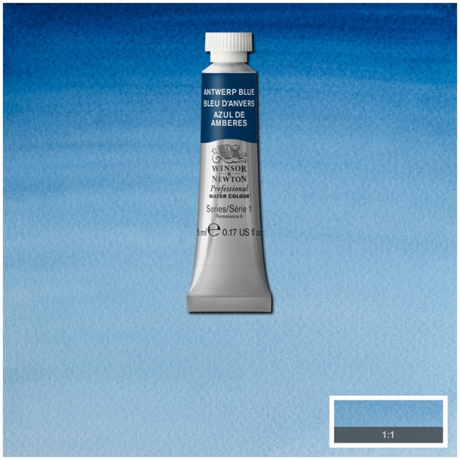 Акварель художественная Winsor&Newton "Professional", 5мл, туба, антверпен синий Акварель художественная Winsor&Newton "Professional", 5мл, туба, антверпен синий