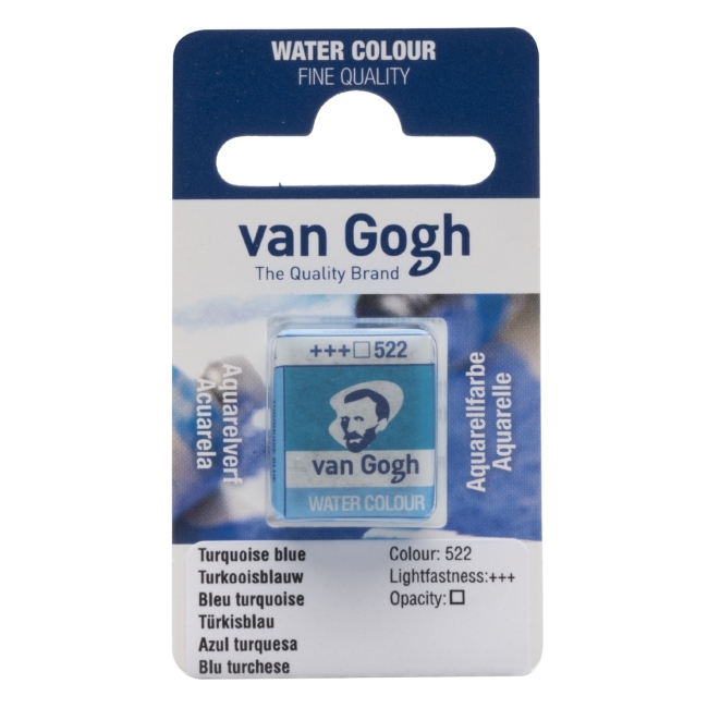 Краска акварельная Van Gogh кювета №522 Бирюзовый