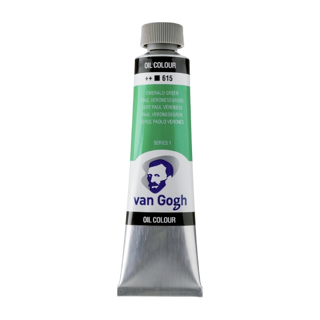 Краска масляная Van Gogh туба 40мл №615 Зеленый изумрудный