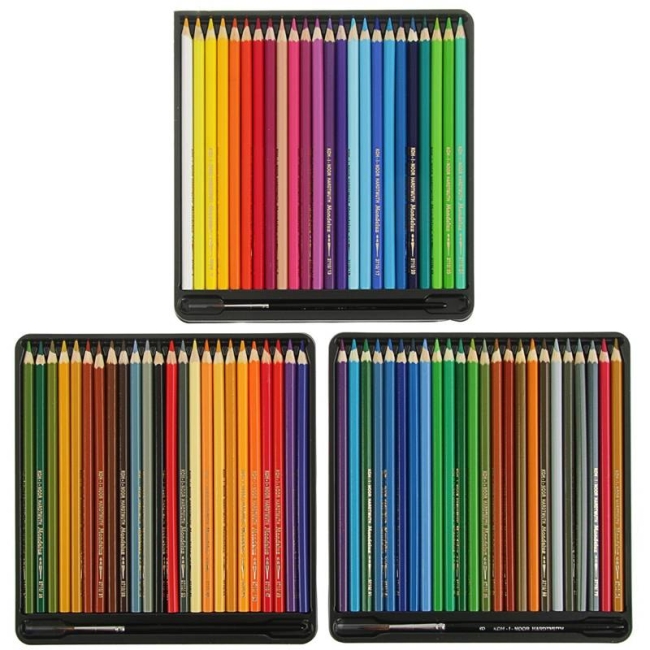 Карандаши акварельные Koh-I-Noor Mondeluz набор 72 цвета с кистью и точилкой купить в магазине ArtCraft.Space Карандаши акварельные Koh-I-Noor Mondeluz набор 72 цвета с кистью и точилкой купить в магазине ArtCraft.Space