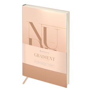 Ежедневник недатированный, А5, 136л., кожзам, Greenwich Line "Gradient. Neutral beige", тон. блок