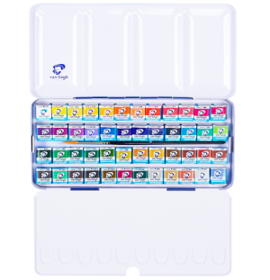 Набор акварельных красок Van Gogh 48цв кювета металлический короб, Набор акварельных красок Van Gogh 48цв кювета металлический короб,