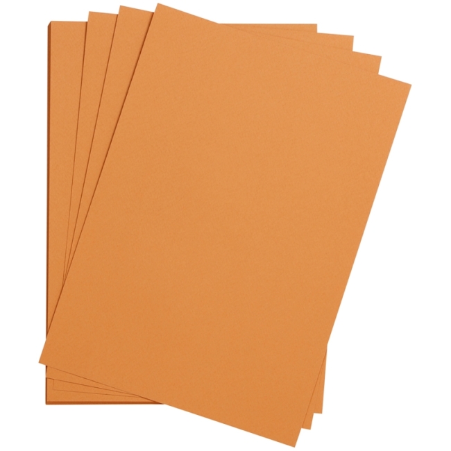 Цветная бумага 500*650мм., Clairefontaine "Etival color", 24л., 160г/м2, ржавый, легкое зерно, хлопок