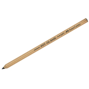 Масляный карандаш Faber-Castell "Pitt Oil Base", черный, мягкий