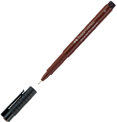 Линер капиллярный Faber-Castell Pitt Artist Pen цвета сепия, перо S - 0.3 мм купить в магазине товаров для рисования ArtCraft.Space с доставкой по РФ и СНГ Линер капиллярный Faber-Castell Pitt Artist Pen цвета сепия, перо S - 0.3 мм купить в магазине товаров для рисования ArtCraft.Space с доставкой по РФ и СНГ