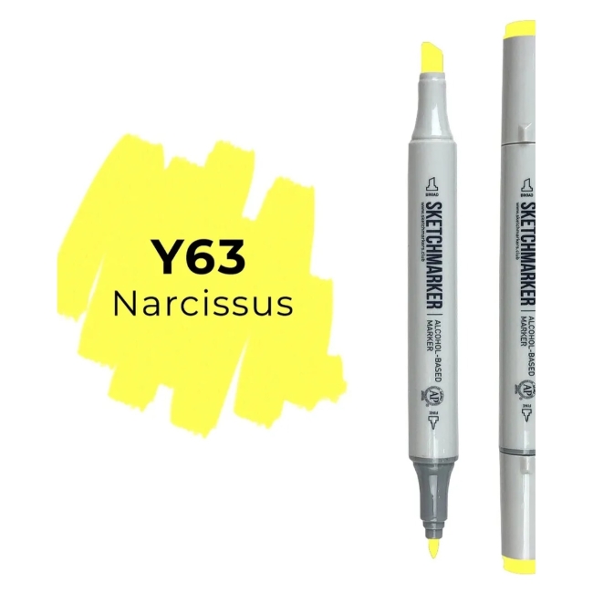 Маркер SKETCHMARKER двухсторонний на спирт.основе цв.Y63 Нарцисс