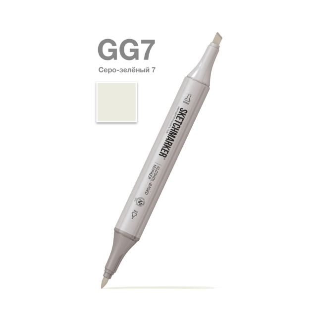 Маркер SKETCHMARKER двухсторонний на спирт.основе цв.GG7 Серо зеленый 7