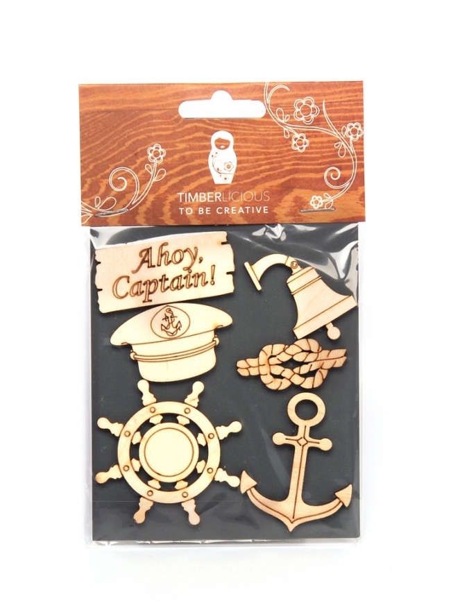 Набор заготовок для декорирования Nautical 2 фанера 10х14см,
