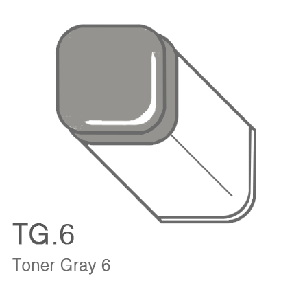 Маркер Copic T6 Toner Gray 6 / Тонирующий Серый 6 поштучно купить в фирменном магазине ArtCraft.Space (Копик Клаб) с доставкой по РФ и всему миру