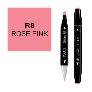 Маркер двухсторонний спиртовой  TOUCH TWIN R8 Розовая роза