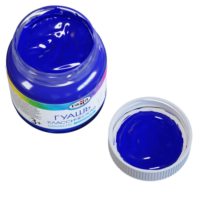Гуашь Гамма "Классическая" краска для рисования в банке ультрамарин (синяя), 220 мл купить в художественном магазине ArtCraft.Space Гуашь Гамма "Классическая" краска для рисования в банке ультрамарин (синяя), 220 мл купить в художественном магазине ArtCraft.Space