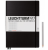 Блокнот Leuchtturm1917 Master Slim A4+ (22.5x31.5см.), 100г/м2 - 123 стр. в линейку, твердая обложка, цвет: Черный