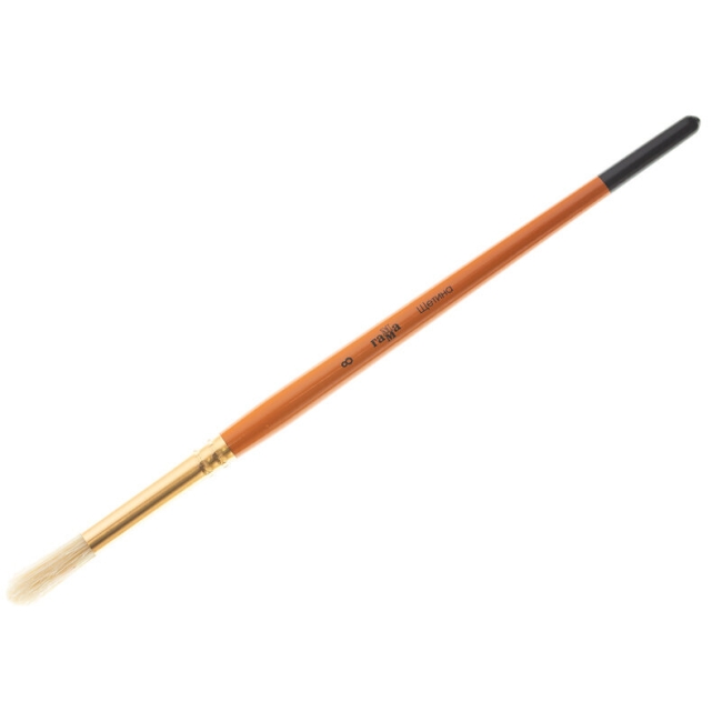 Кисть щетина Гамма, круглая №08 Кисть щетина Гамма, круглая №08