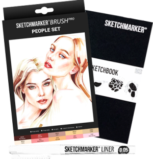 Набор маркеров SKETCHMARKER Brush People set 10шт Набор маркеров SKETCHMARKER Brush People set 10шт