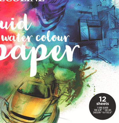 Альбом для акварели Ecoline Print Paper и маркеров 12 листов / 300 гм купить в магазине товаров для художников ArtCraft.Space с доставкой по РФ и СНГ