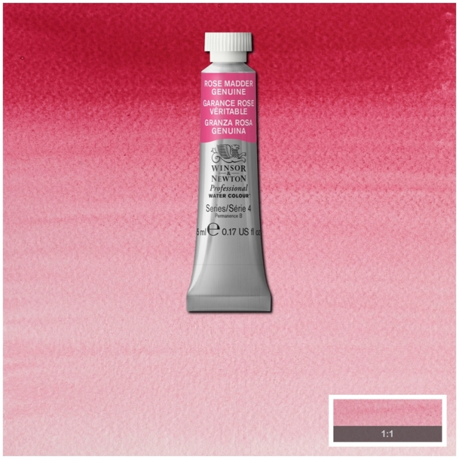 Акварель художественная, 5 мл, розовая марена