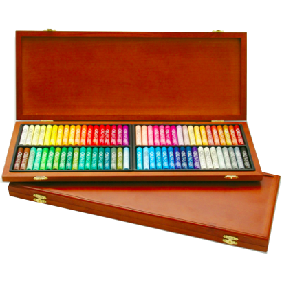 Пастель Mungyo Artists Oil Pastel масляная круглая 72 цвета в деревянном кейсе купить в художественном магазине ArtCraft.Space с доставкой по всему миру