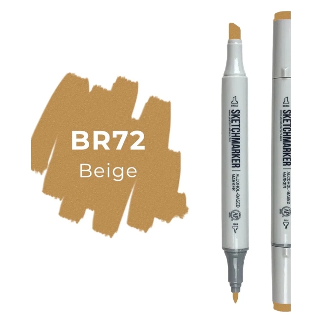 Маркер SKETCHMARKER двухсторонний на спирт.основе цв.BR72 Бежевый