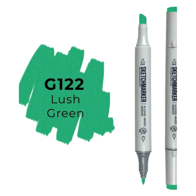 Маркер SKETCHMARKER двухсторонний на спирт.основе цв.G122 Сочный зеленый