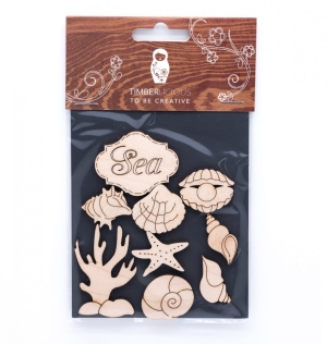 Набор заготовок для декорирования Nautical 3 фанера 10х14см,