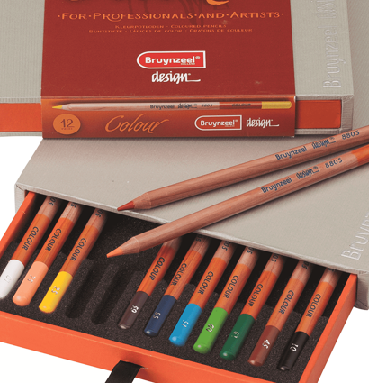 Цветные карандаши Design Bruynzeel набор из 12 цветов в подарочной упаковке купить в магазине товаров для художников и рисования ArtCraft.Space