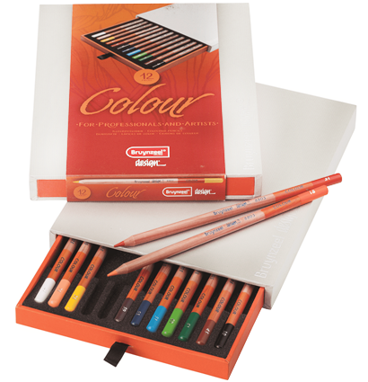 Цветные карандаши Design Bruynzeel набор из 12 цветов в подарочной упаковке купить в магазине товаров для художников и рисования ArtCraft.Space