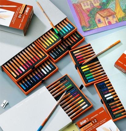 Цветные карандаши Design Bruynzeel набор из 12 цветов в подарочной упаковке купить в магазине товаров для художников и рисования ArtCraft.Space