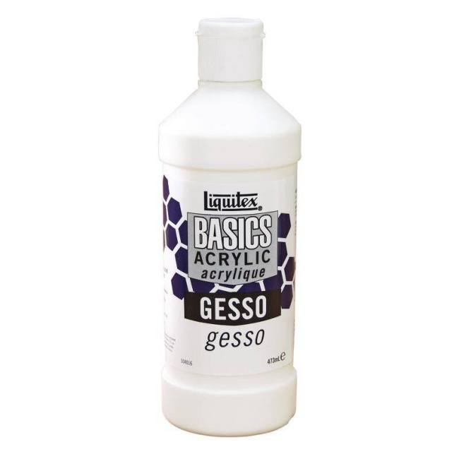 Грунт акриловый Liquitex Basics Gesso белый для акрила и масла 473 мл купить в художественном магазине ArtCraft.Space с доставкой по всему миру