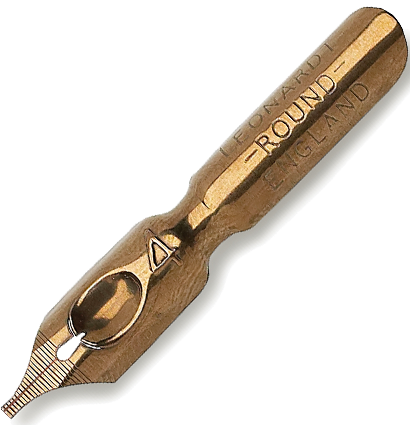 Бронзовое перо Manuscript Round Hand №4 0.95 мм для каллиграфии купить в магазине ArtCraft.Space