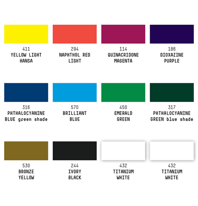 Набор акриловых красок Liquitex Acrylic Classic Heavy Body 12 цветов в тубах 59 мл купить в художественном магазине ArtCraft.Space с доставкой по РФ и СНГ