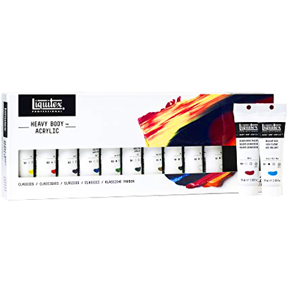 Набор акриловых красок Liquitex Acrylic Classic Heavy Body 12 цветов в тубах 59 мл купить в художественном магазине ArtCraft.Space с доставкой по РФ и СНГ