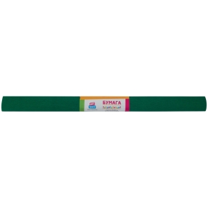 Бумага крепированная ArtSpace, 50*200см, 30г/м2, темно-зеленая, в рулоне