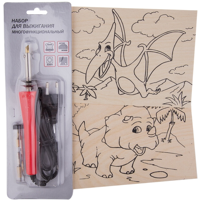 Набор для выжигания по дереву "Динозавры" Фабрика фантазий аппарат и 2 доски купить  в художественном магазине ArtCraft.Space с доставкой по всему миру Набор для выжигания по дереву "Динозавры" Фабрика фантазий аппарат и 2 доски купить  в художественном магазине ArtCraft.Space с доставкой по всему миру