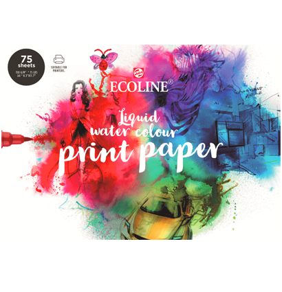 Альбом для акварели Ecoline Print Paper и маркеров А4 / 75 листов / 150 гм купить в магазине товаров для художников ArtCraft.Space с доставкой по РФ и СНГ
