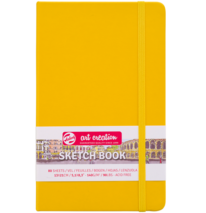 Скетчбук жёлтый для зарисовок Art Creation Sketchbook Royal Talens с резинкой А5 / 80 листов / 140 гм купить в художественном магазине ArtCraft.Space с доставкой по РФ и СНГ