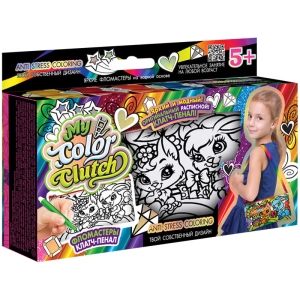 Набор для раскрашивания клатч-пенал  Danko toys "My Color Clutch. Пони", фломастеры 6 цв.