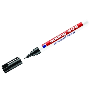 Маркер перманентный Edding "404" черный, игольчатый, 0,75мм