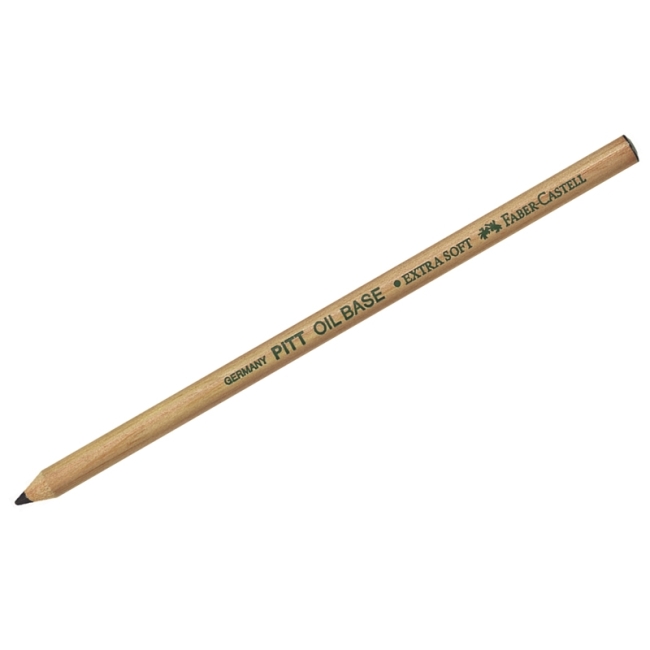 Масляный карандаш Faber-Castell "Pitt Oil Base", черный, очень мягкий