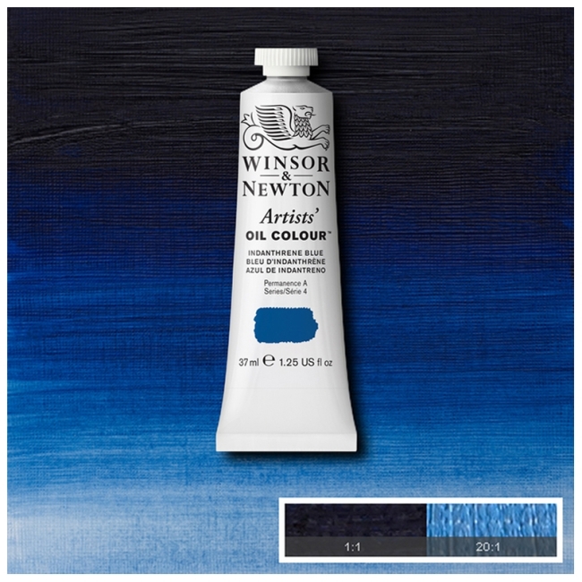 Масляные художественные краски, 37 мл, индантреновый