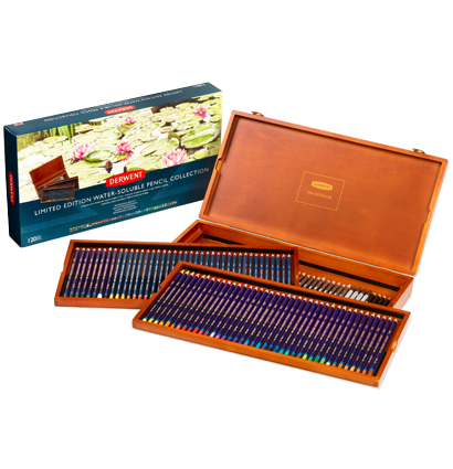 Набор акварельных карандашей Derwent Watersoluble Limited Edition 120 штук в деревянном кейсе купить в фирменном магазине для художников ArtCraft.Space с доставкой по РФ и СНГ