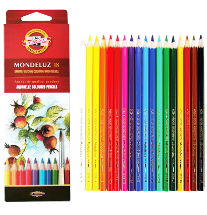 Карандаши акварельные Koh-I-Noor Mondeluz набор 18 цветов в картонной упаковке купить в художественном магазине ArtCraft.Space Карандаши акварельные Koh-I-Noor Mondeluz набор 18 цветов в картонной упаковке купить в художественном магазине ArtCraft.Space