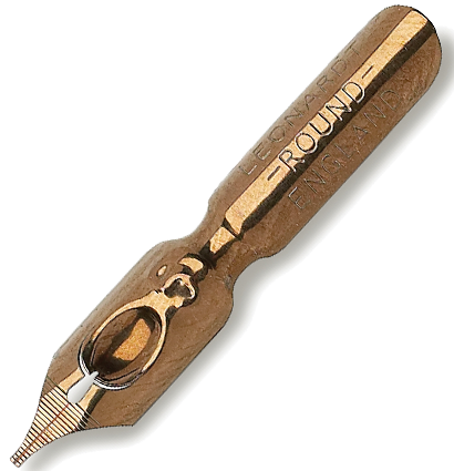 Бронзовое перо Manuscript Round Hand №5 0.75 мм для каллиграфии купить в магазине ArtCraft.Space