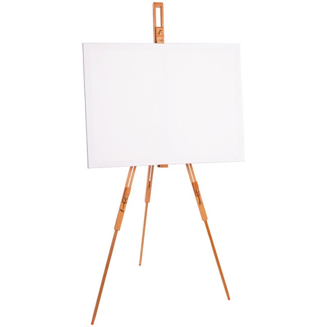 Мольберт полевой тренога Гамма "Московская палитра" из лакированного бука складной 126-181 см купить в художественном магазине ArtCraft.Space с доставкой по РФ и СНГ