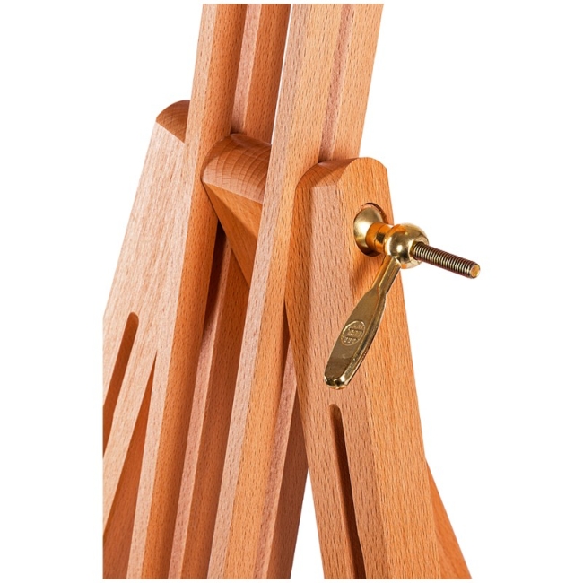 Мольберт полевой тренога Гамма "Московская палитра" из лакированного бука складной 126-181 см купить в художественном магазине ArtCraft.Space с доставкой по РФ и СНГ