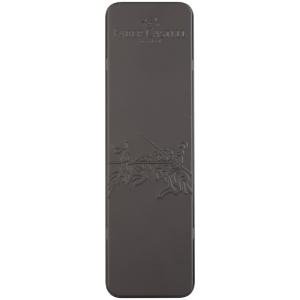 Футляр подарочный дизайнерский Faber-Castell для ручек, с откидной крышкой, антрацитовый корпус, металлическая коробка