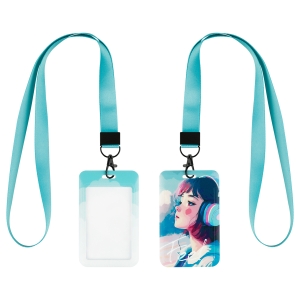 Бейдж вертикальный MESHU "Inspiration", 110*70мм, лента с карабином, 2D печать, опп пакет с европодвесом