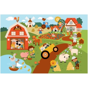 Пазл с заданием 24 эл. Maxi ТРИ СОВЫ "На ферме" Пазл с заданием 24 эл. Maxi ТРИ СОВЫ "На ферме"