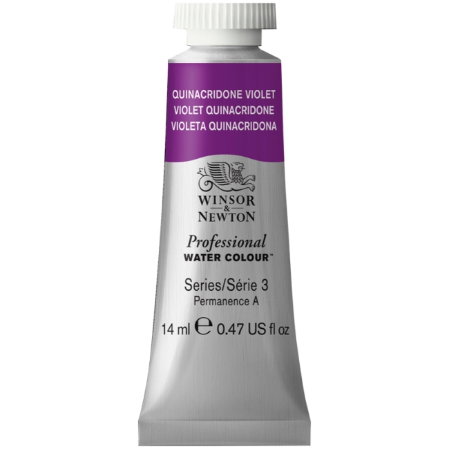 Акварель художественная Winsor&Newton "Professional", 14мл, туба, хинакридоновый фиолетовый