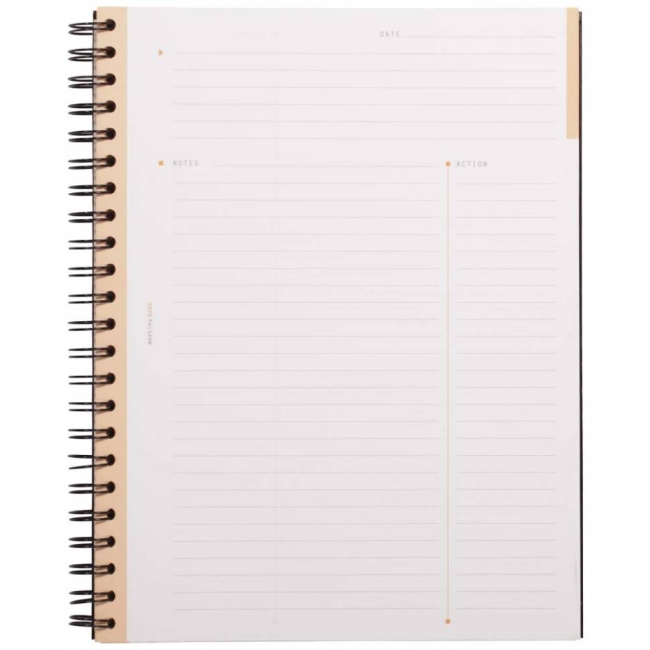 Ежедневник Rhodia Business, 160х210 мм, черный, мягкая обложка, линейка, 80л, белый, микроперф., 90г,
